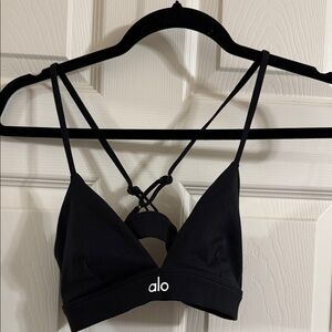 ALO Yoga Black Strappy Bra